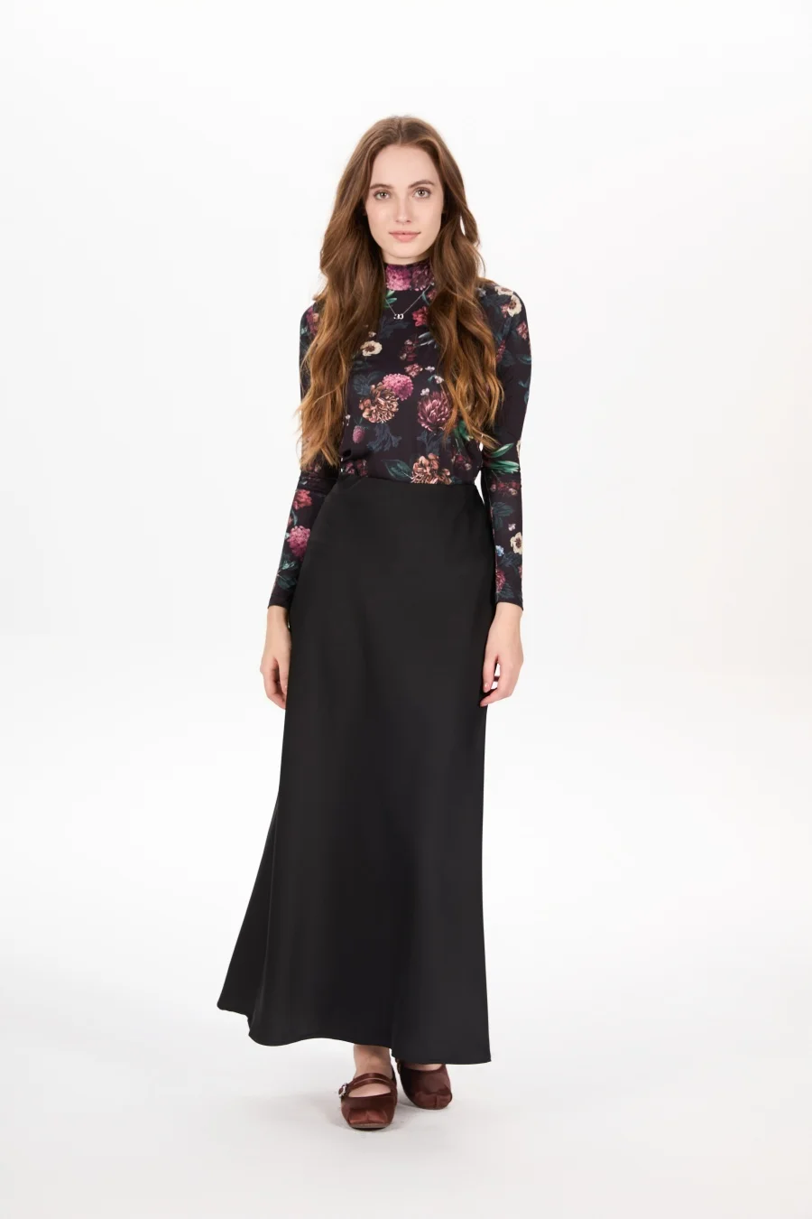 AS AW25 classic high quality Satin skirt adjustable waist skirt all season woman clothing
