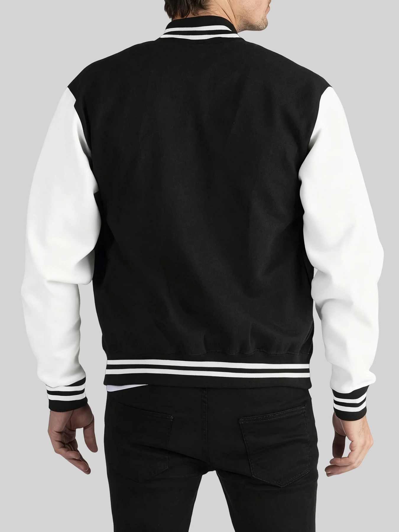 Alternative view of Norway Text With Flag Printing Baseball Jersey Mens Autumn Fleece Warm Coats Casual Pocket Jackets Fashion Loose Men'S Clothes