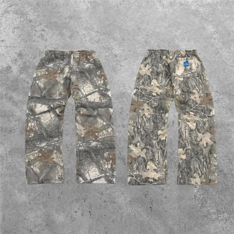 Alternative view of Y2K Streetwear Men Camouflage Pattern Print High Street Hip Hop Sweatpants Women Oversized Unisex Casual Camo Baggy Pants Gothic