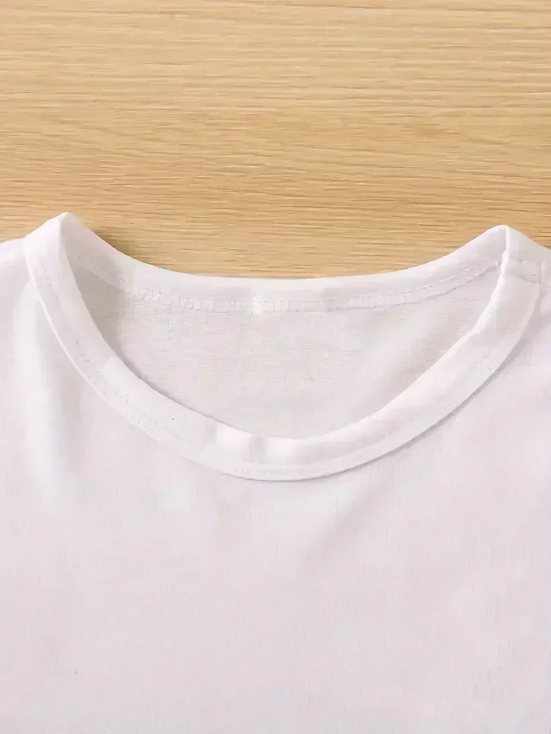 Alternative view of Fashion Bonjour Paris Text Print Short Sleeve Printed T Shirt Casual Clothing Women's T-Shirt Graphic Clothing Top Tee